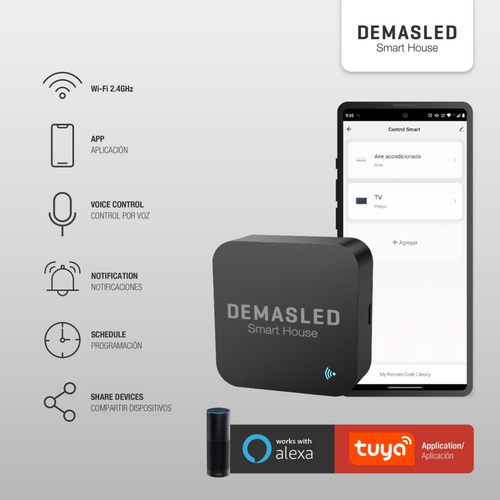 Control Remoto Inteligente Wifi Domotica Smart Life Demasled