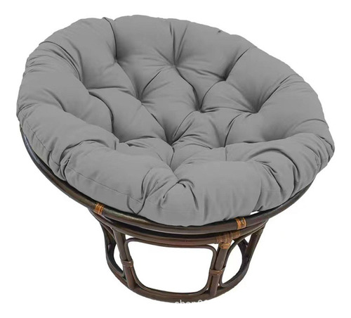 2 Cojín Para Silla Papasan, Cojín Redondo Para Gris Oscuro