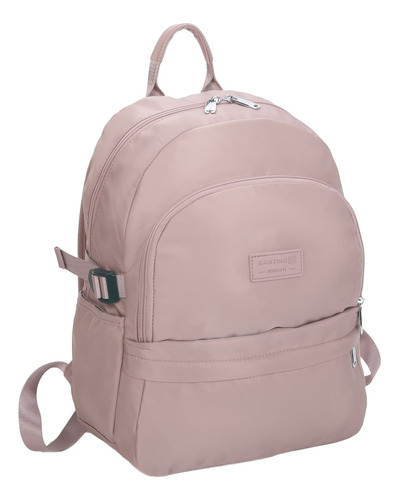 Bolsa Mochila Frésia Nylon Santino Rosa Claro Sab411u62
