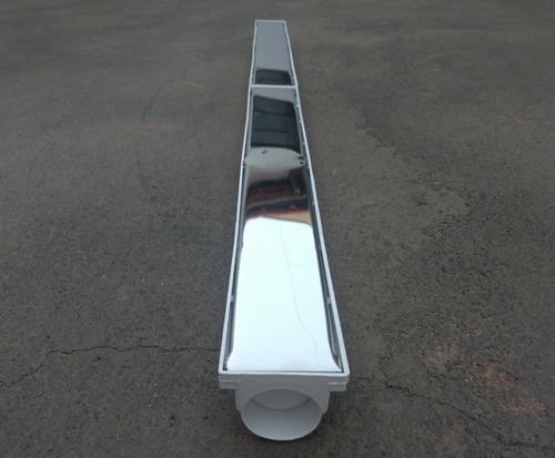 Ralo Linear Seca Box 6x50 Inox Oculto Invisível Sifonado