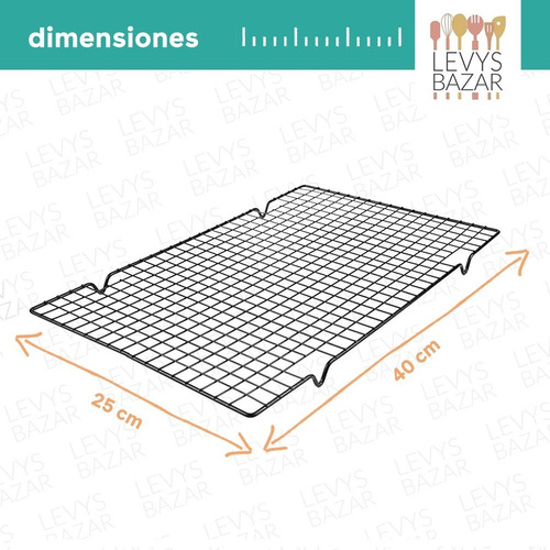 Imagen 3 de 8 de Rejilla Para Enfriar Posa Torta Galletas Baños De Repostería