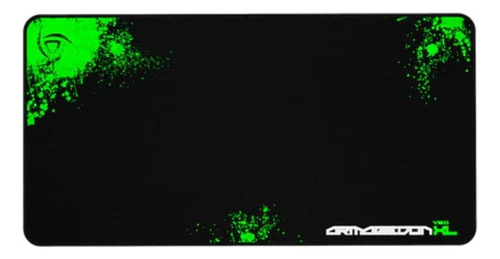 Mouse Pad gamer VSG Armagedon de goma xl 400mm x 780mm x 3mm negro/verde