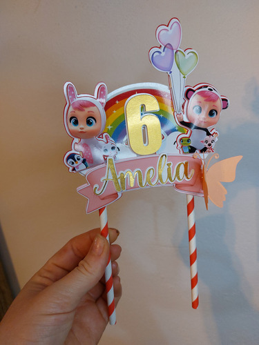Topper Para Torta 3d Personalizado
