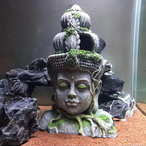 Decoración Del Acuario Estatua De Buda Adorno Del Acuario
