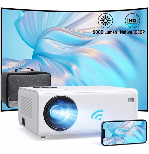 Proyector Hd 1080p Nativo, Proyector Wifi, Akiyo 300 Mini