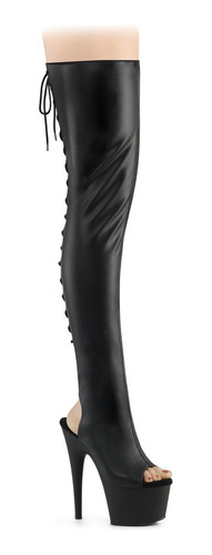 Bota Larga Negro Plataforma Tacon Stiletto Adore-3017 Table