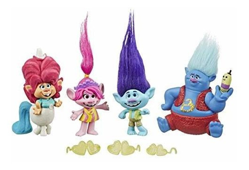 Trolls Dreamworks Solesome Pisos Tour Pack De 5 Muñecas Pequ