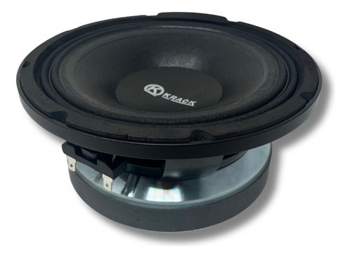 Bocina Tipo Medio Rango Krack Audio Kpm-8000 (2) Para Carro/camioneta Color Amarillo Negro 8 X 8 X 8 X 2 Unidades