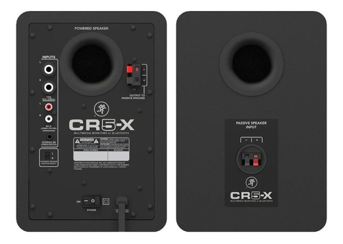 Par De Monitores Mackie Cr5x Multimedia 80 W S Color Negro