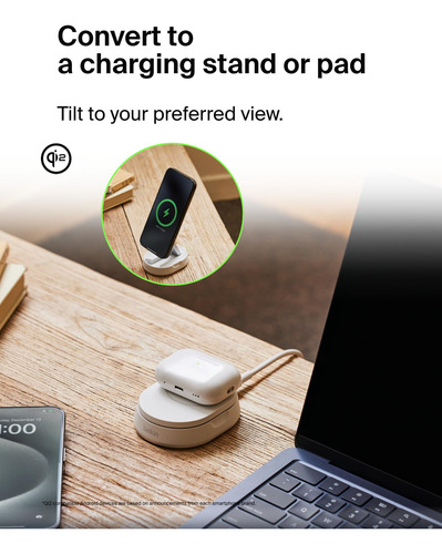 Soporte De Carga Belkin Boostcharge Pro 15w Magsafe White
