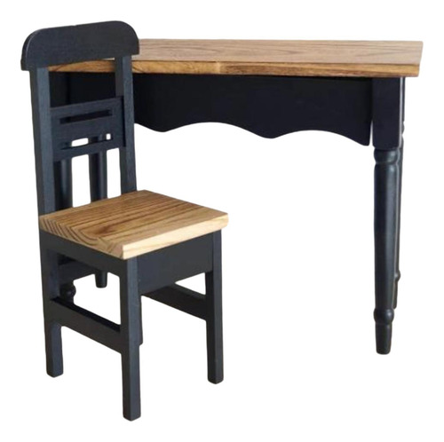 2 Piezas De Mesa Y Silla Para Casa De Muñecas, Muebles Para