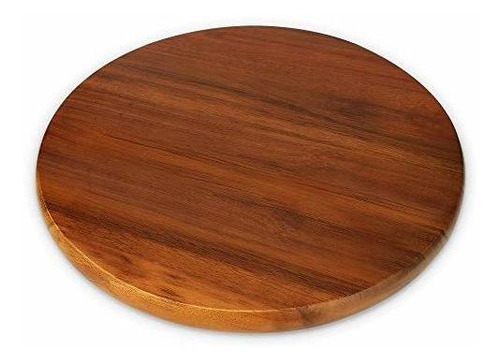 Aidea Acacia Wood Lazy Susan Turntable, Spinning Kitchen Cab