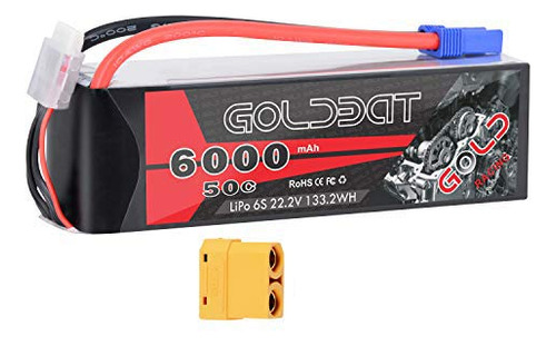 Goldbat 6s Lipo Bateria 6000mah 6s 22.2v 50c Rc Bateria Con