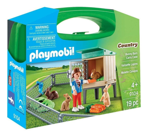 Playmobil 9104 Valija Country Conejos Conejera Mundo Manias