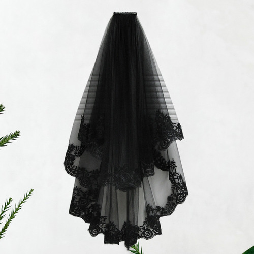 Imagen 6 de 8 de Vestido Largo De Encaje De Novia De Novia De Halloween Borda