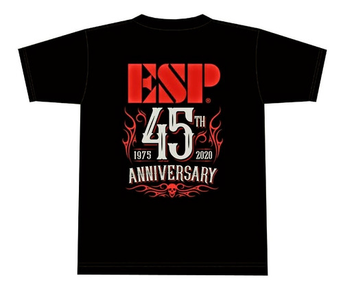 Esp Remera Negra 45 Anniversary