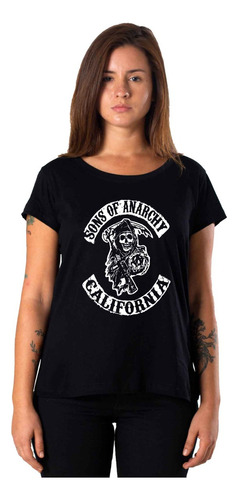 Remera Sons Of Anarchy Mujer |de Hoy No Pasa| 1