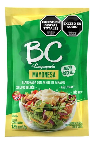 Mayonesa Bc La Campagnola 125cm Sin T.a.c.c