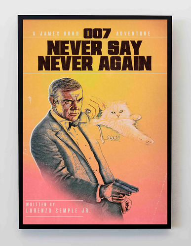 Cuadro 33x48cm Poster 007 Never Say Never Again James Bond
