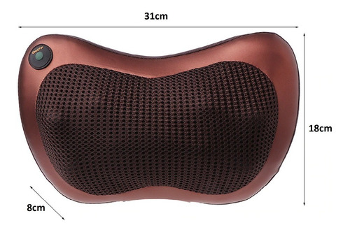 Imagem 6 de 7 de Almofada Massageador De Pescoço E Lombar Shiatsu Veicular