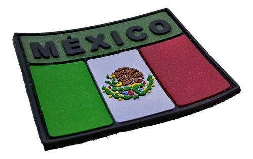 Parche Insignia Táctico Militar Gotcha Bandera México Pvc