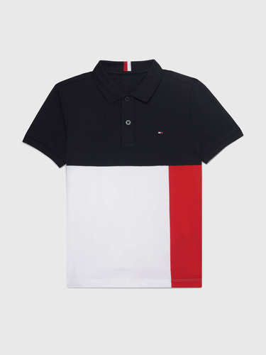 Polo Multicolor Con Bloques Distintivos Tommy Hilfiger Niño