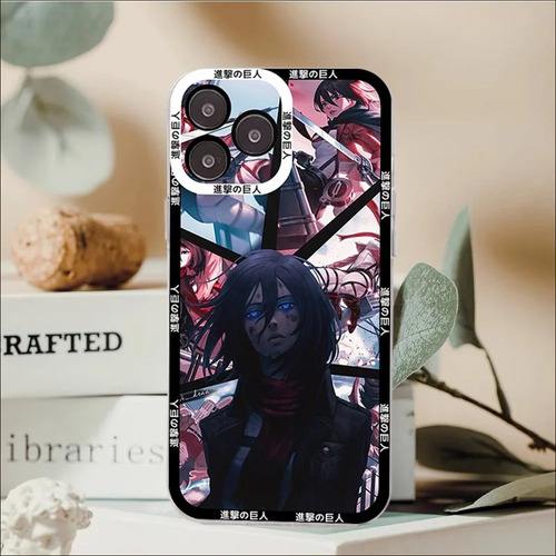 Funda De Teléfono Anime Attack On Titan Para iPhone 11, 12,