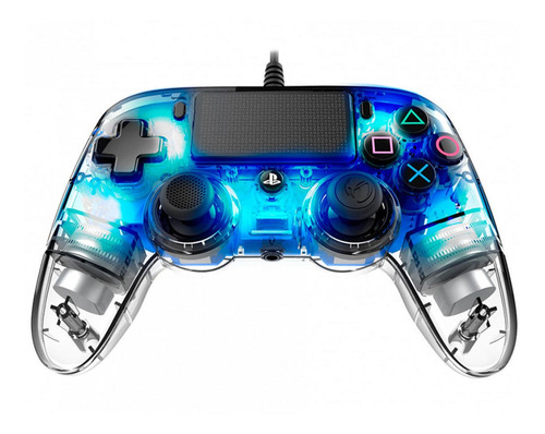 Mando Ps4 Nacon Controller Wired Illuminated Compact Blue