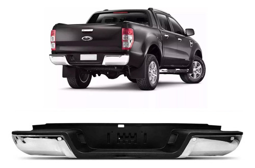 Paragolpe Trasero Ford Ranger 2016 2017 2018 Cromado