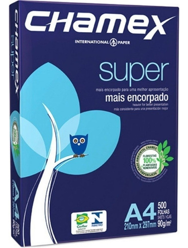 Resma Papel A4 Chamex Premium 90gr - 500 Hojas (min 10)