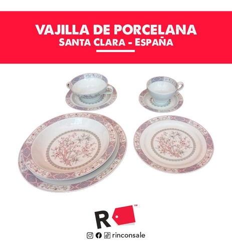 Vajilla De Porcelana Española