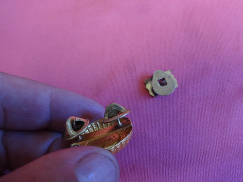 2 Militaria Pin Antiguo Escudo Gendarmeria Nacional Metal (Usado)
