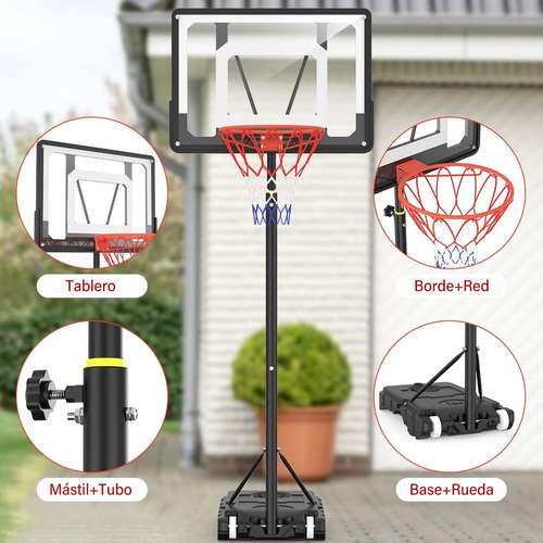 Canasta De Baloncesto Regulable En Altura Para Niños/adultos