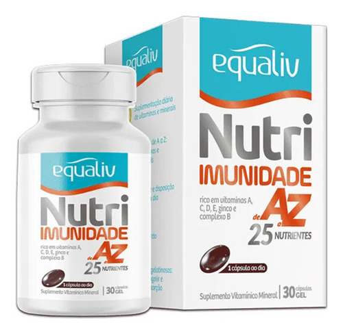 Equaliv Nutri Imunidade De A A Z Zinco Complexo B 30 Caps
