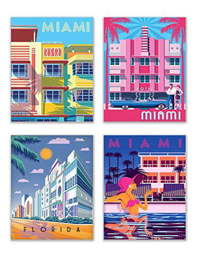 Impresiones De Pósters De Viaje (miami)