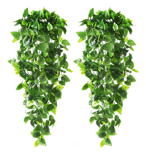2 Plantas Colgantes Artificiales De 3.5 Pies De Hiedra