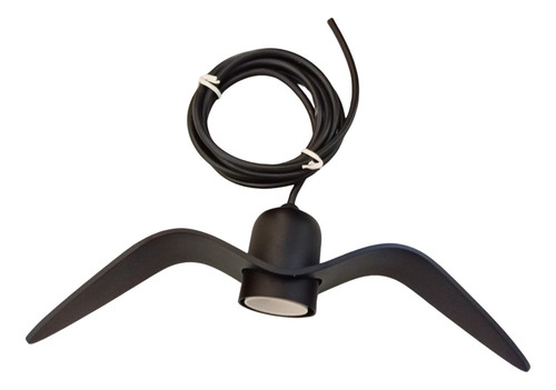 Lustre Pendente Bird Gaivota Para Teto Na Cor Preta