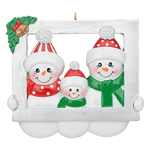 Adorno De Familia De Muñecos De Nieve Personalizado