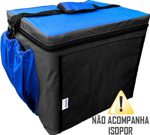 Imagem 2 de 3 de Bolsa Bag Delivery Nylon Lateral Alça Ombro Sem Isopor