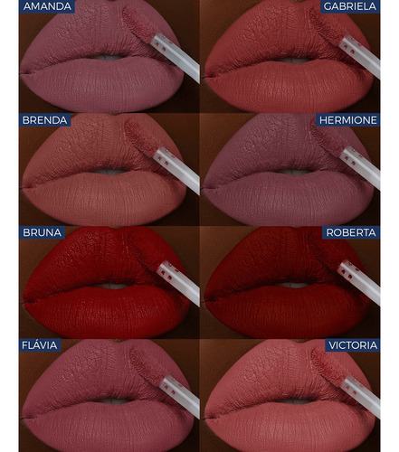 Batom Líquido Matte Bruna Tavares Victoria - 4g Victoria