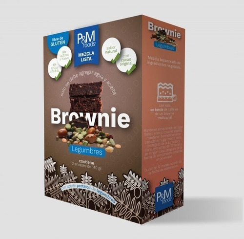 Premezcla Brownie C/aporte Proteico 280g. Agronewen