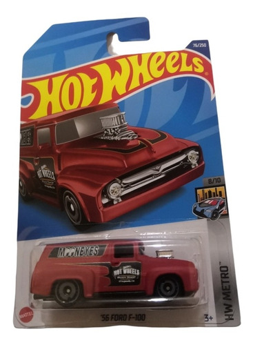 Hot Wheels '56 Ford F-100 Roja #76/250 De 2022