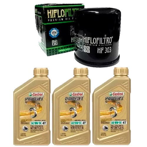 Kit Service Benelli Tnt 300 + Filtro Castrol Sintetico Fas