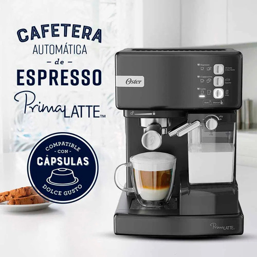 Cafetera Express Oster Espresso Em6603b 15 Bares Negro 15 Ba