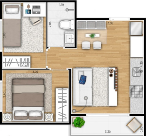 Imagem 21 de 22 de Apartamento - Ap02821 - 68977606