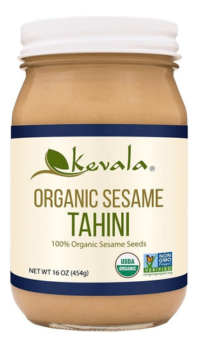 Crema De Ajonjolí Orgánica Tahini  Kevala 454 G