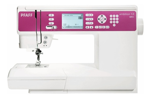 Máquina de costura Pfaff Ambition 1.0 portátil branca 127V