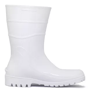 Bota Pvc Acqua Flex 82bpc600 Branca Cano Curto Forro Bracol