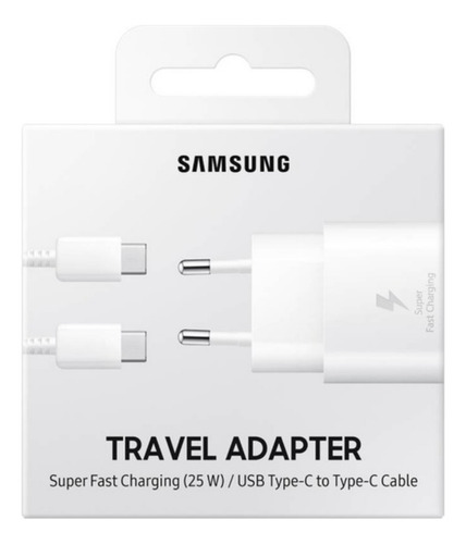 Cargador Samsung Original 25w Tipo C Carga Súper Rápida