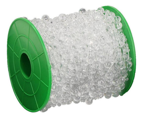 W 60m Perla 80mm+ 3mm Estrella Falso Cuerda Aplique Boda
